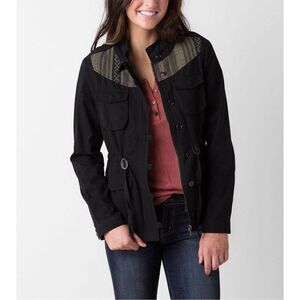 Coffeeshop size M 100% cotton Aztec print drawstring waist jacket.